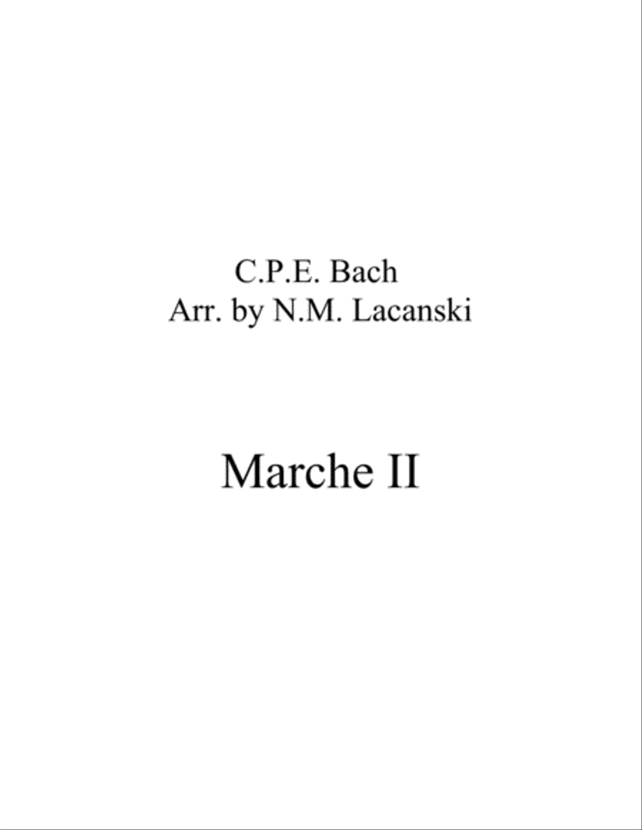Marche II Marche II Woodwind Duet scores gallery preview page 1