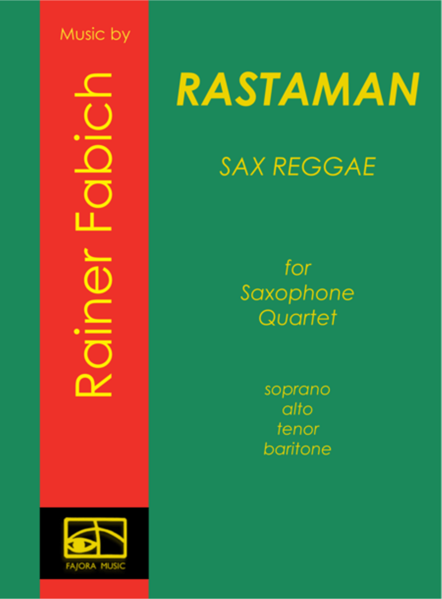 Rastaman from Five Sax Reggaes Woodwind Quartet scores gallery preview page 1