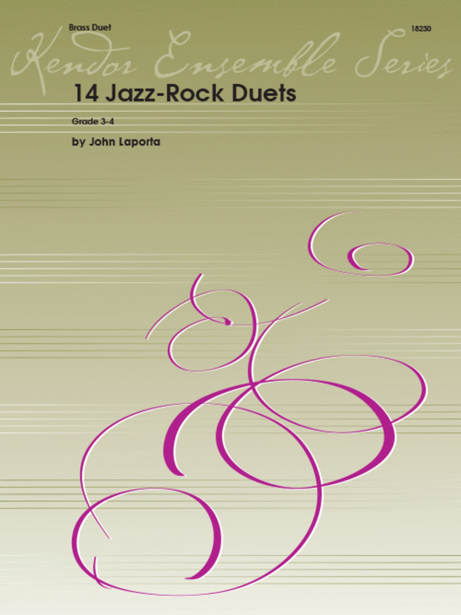 14 Jazz-Rock Duets- Trumpet/Trombone Brass Duet scores gallery preview page 1