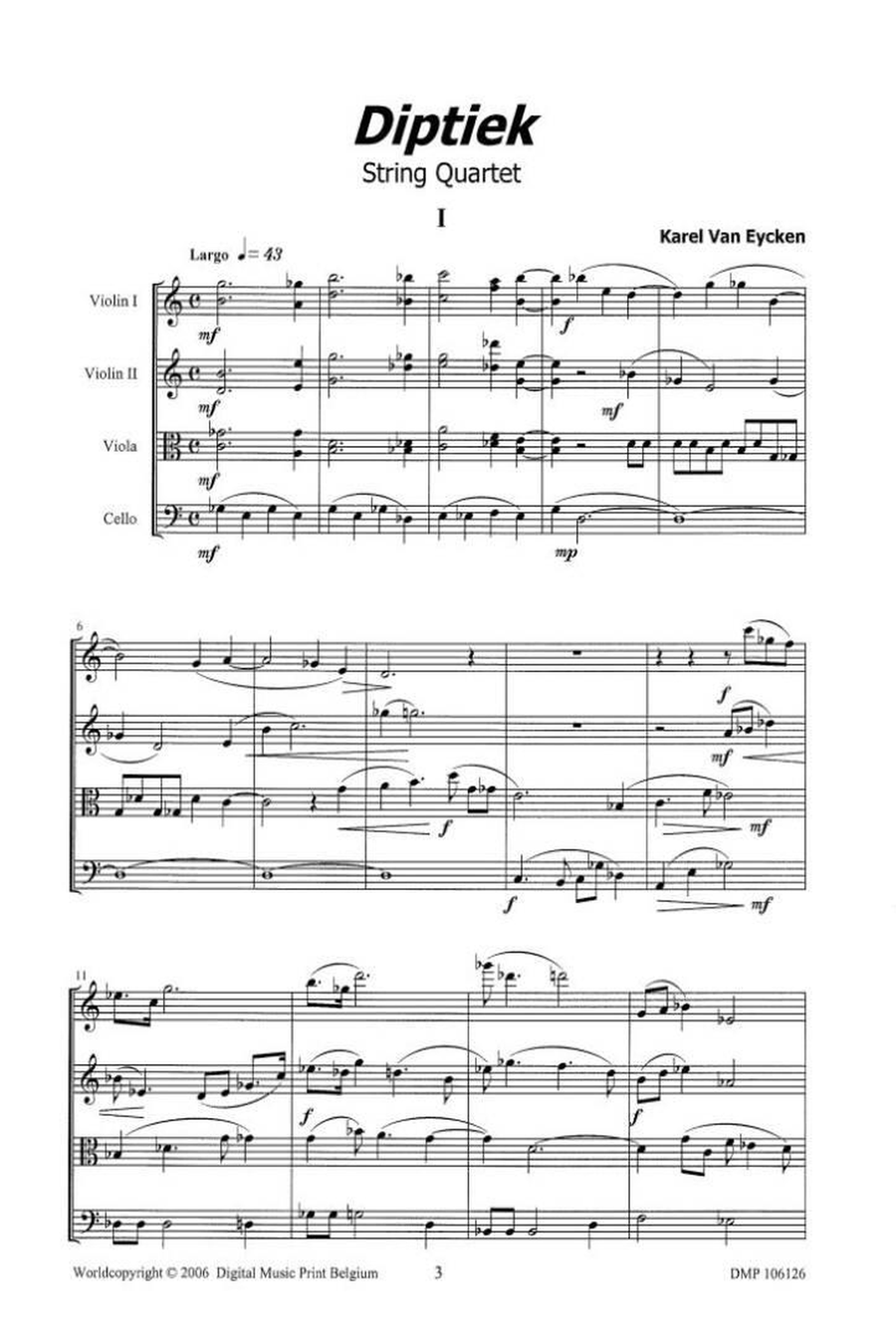 Diptiek String Quartet scores gallery preview page 2