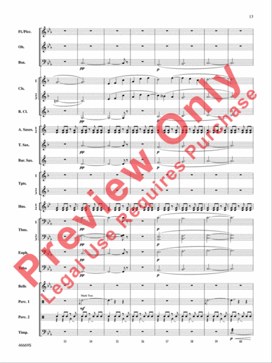 Oracles of the Sirocco Concert Band scores gallery preview page 14