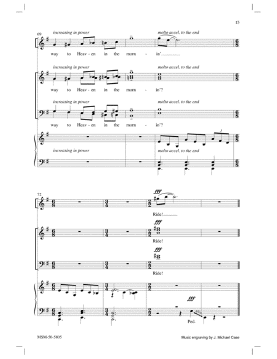 If I Got My Ticket 4-Part scores gallery preview page 8