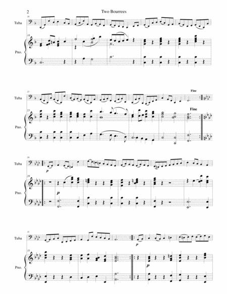Two Bourrees for Tuba & Piano image number null
