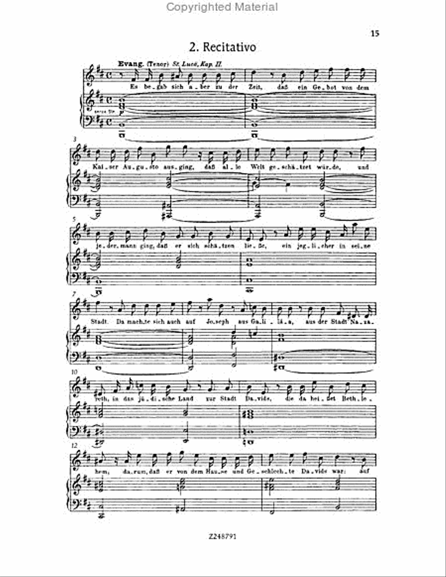 Christmas Oratorio, BWV 248 Choir scores gallery preview page 14