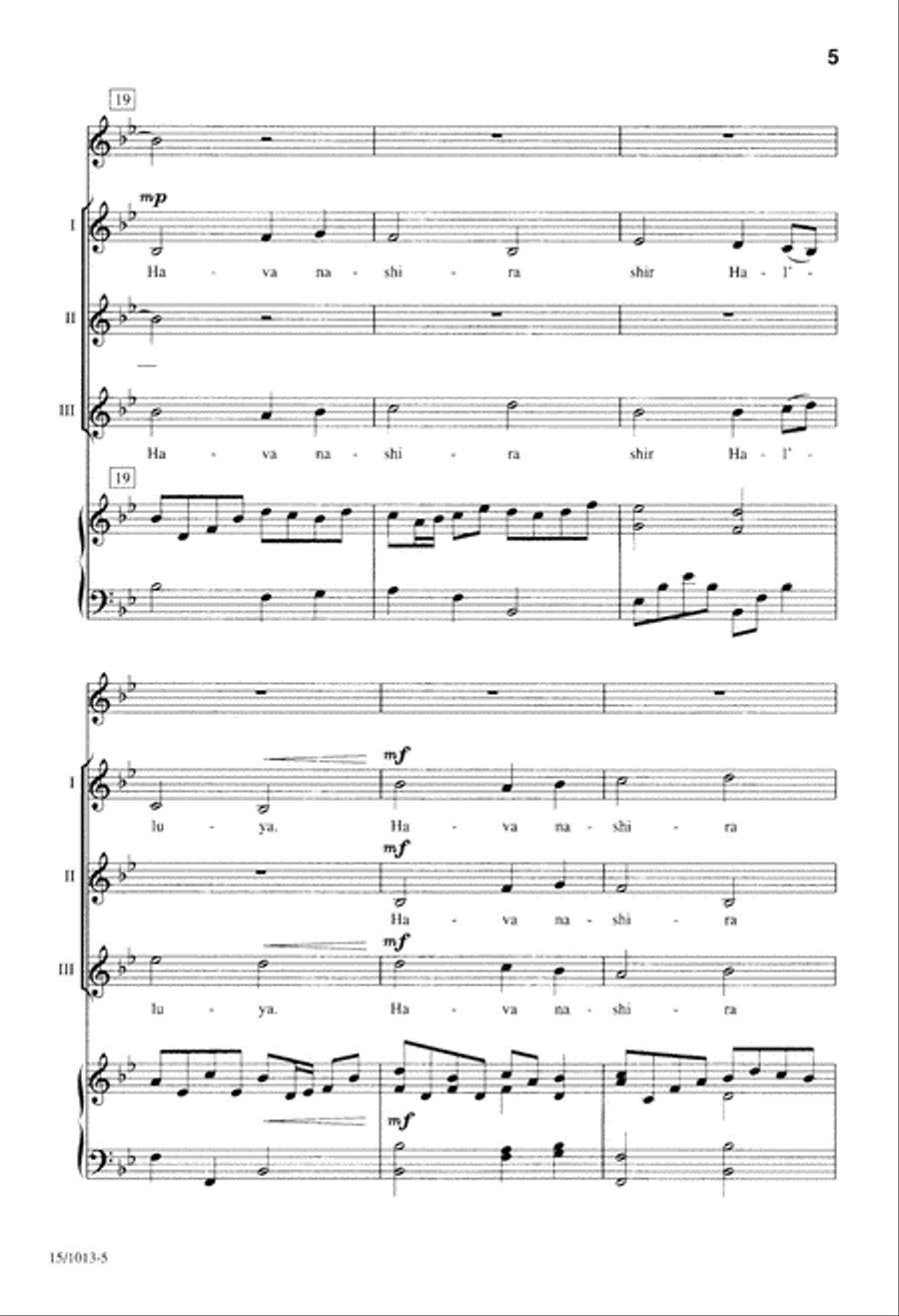 Hava Nashira Hava Nashira Choir scores gallery preview page 5