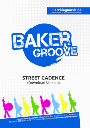 Book cover for BAKER GROOVE (Drumline Cadence)