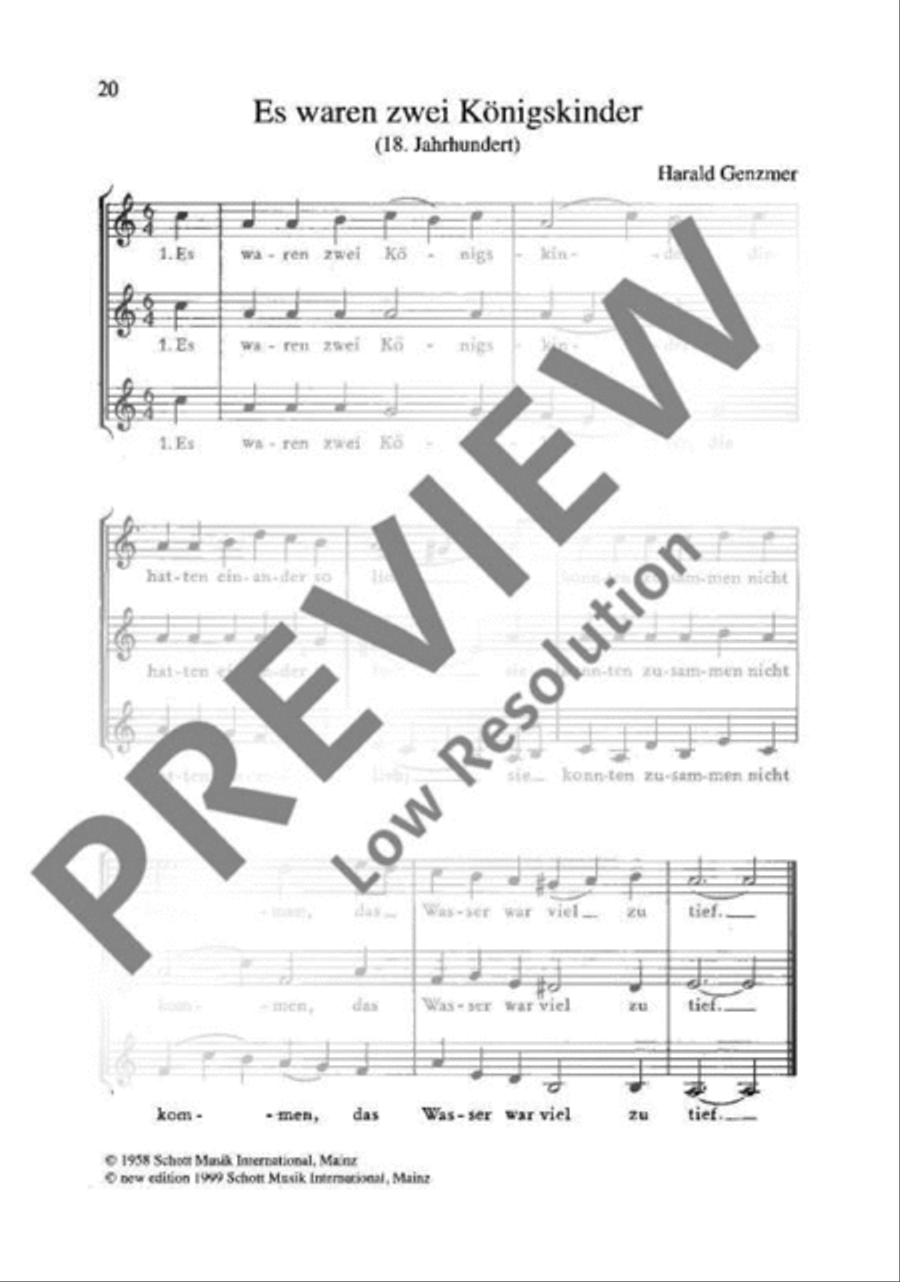 Alte Volkslieder in neuen Sätzen Women's Choir scores gallery preview page 21