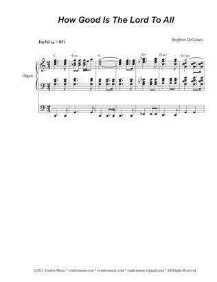 How Good Is The Lord To All (Vocal Quartet - (SATB)