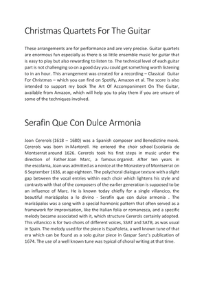Book cover for Serafin Que Con Dulce Armonia