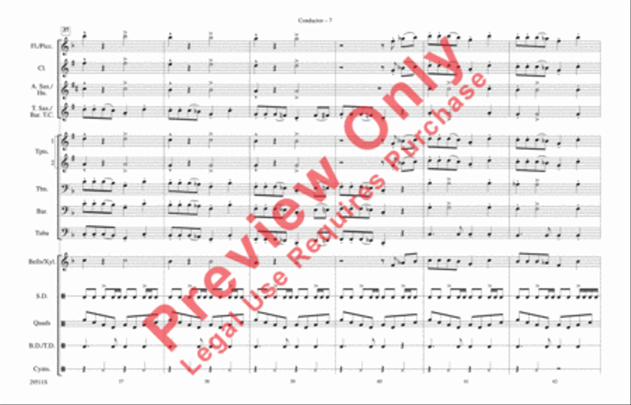 Wipe Out Wipe Out Marching Band scores gallery preview page 8