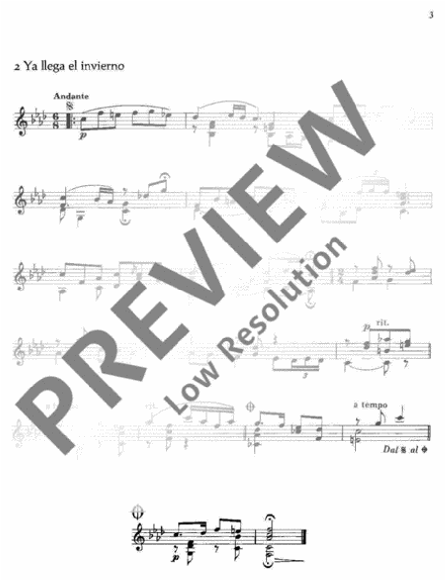 Aires de la Mancha Aires de la Mancha Classical Guitar scores gallery preview page 6