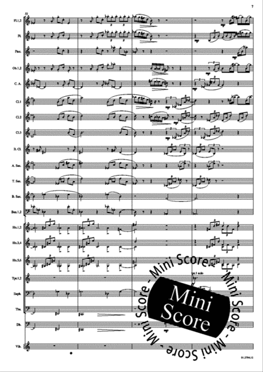 Concerto for Percussion and Band Concert Band scores gallery preview page 11
