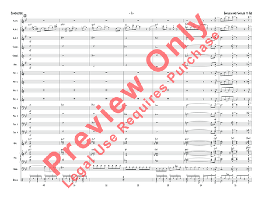 Smiles and Smiles to Go Jazz Ensemble scores gallery preview page 9