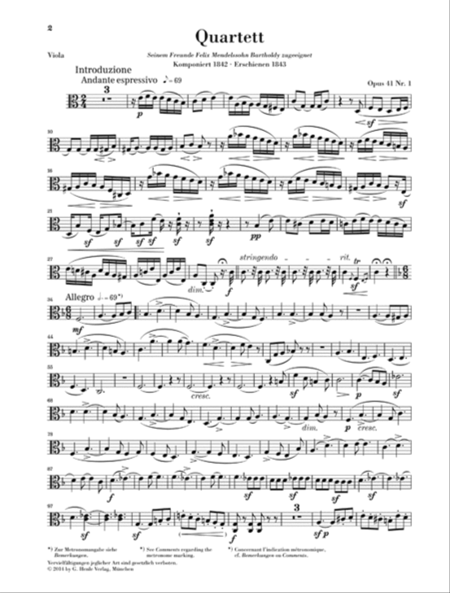 String Quartets Op. 41 String Quartet scores gallery preview page 4