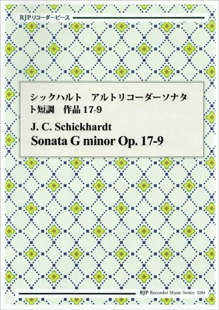 Sonata G minor, Op. 17-9 Alto Recorder scores gallery preview page 1