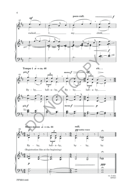 Carol Lullaby - Treble voices and keyboard image number null