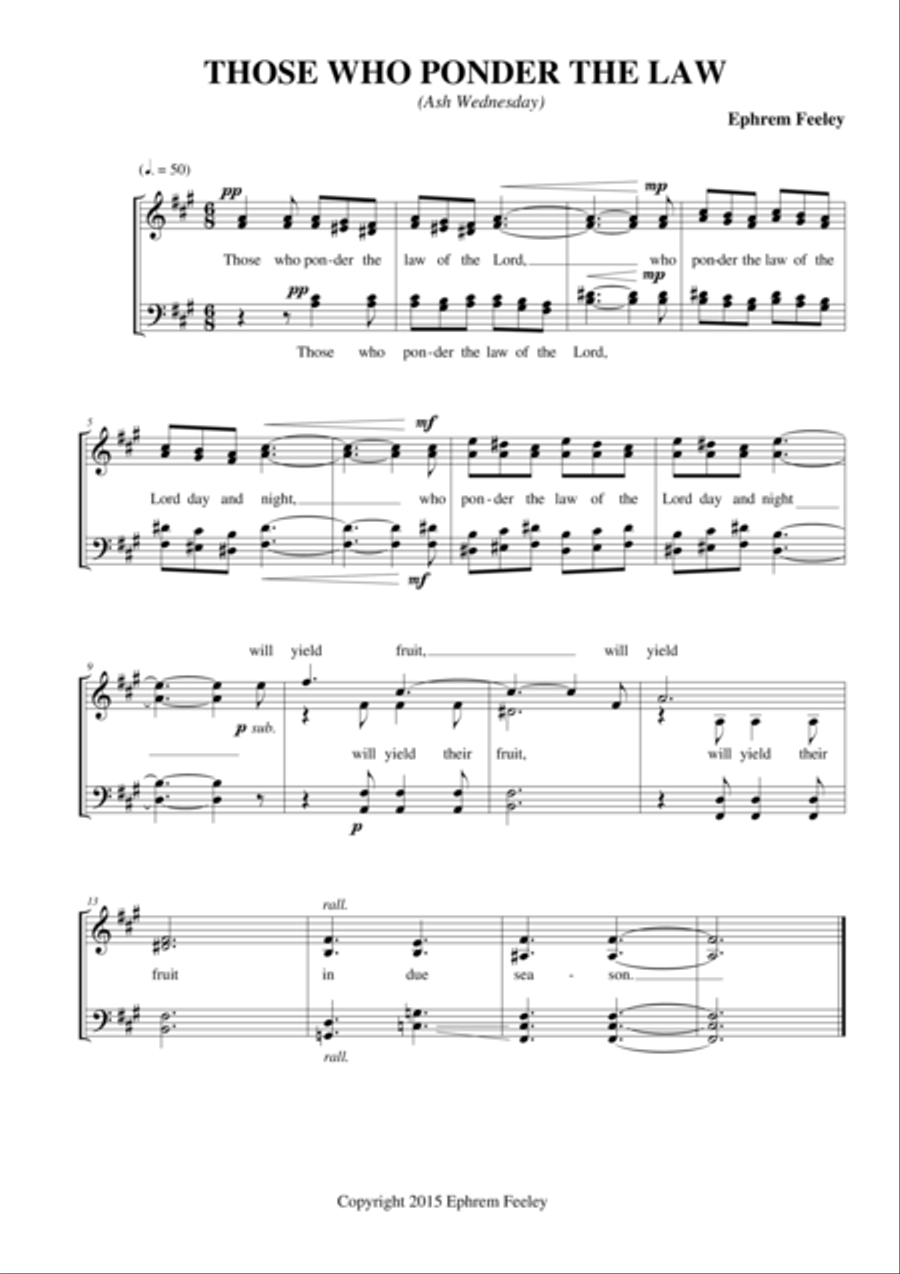 Choral Antiphons for Lent 4-Part scores gallery preview page 3