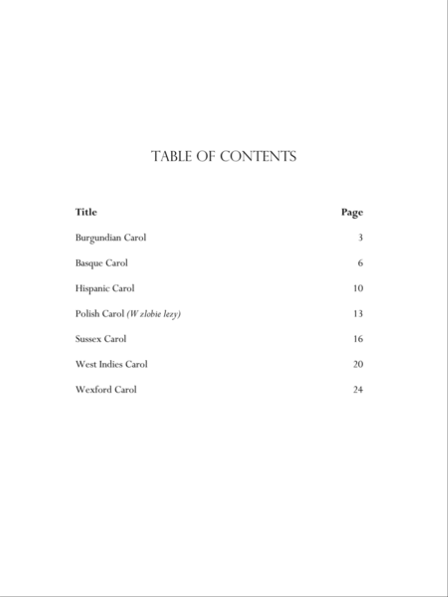 Christmas Around the World Seven Carol Settings Organ scores gallery preview page 2