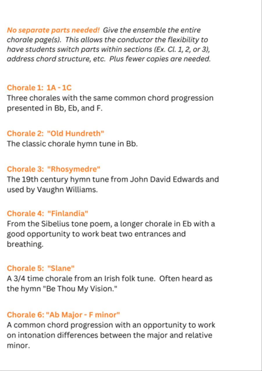 Six Chorales for Band Six Chorales for Band Concert Band scores gallery preview page 2