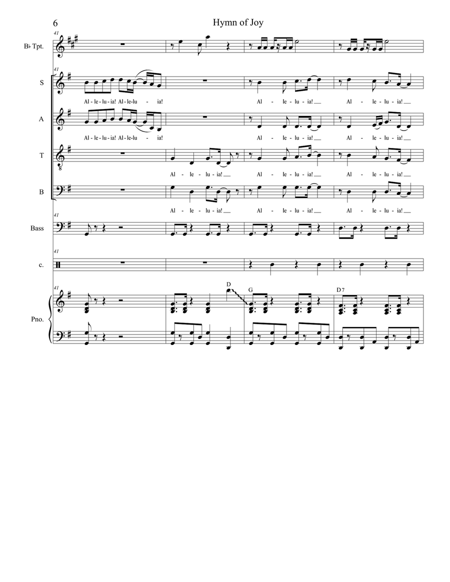 Hymn Of Joy Hymn Of Joy Divisi scores gallery preview page 6