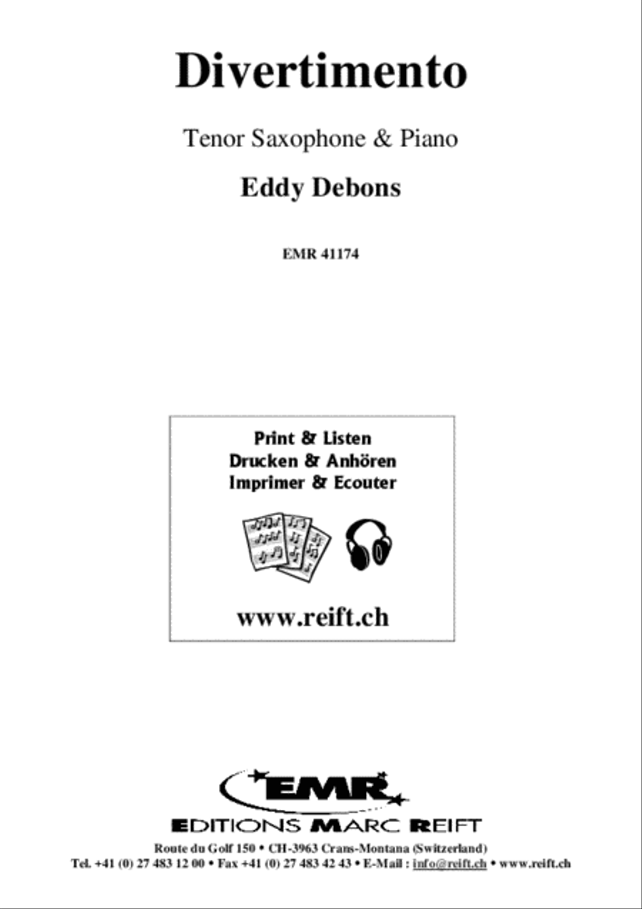 Divertimento Tenor Saxophone scores gallery preview page 2