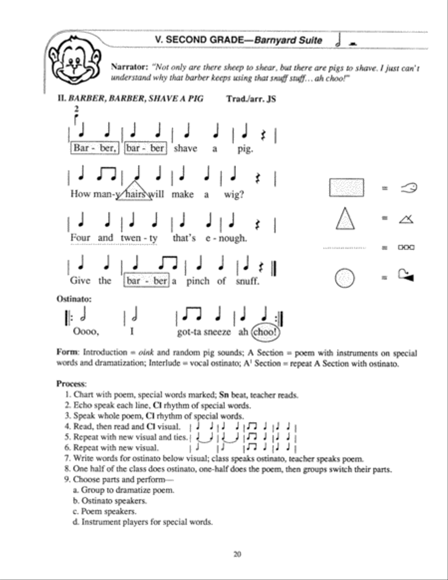 Monkey Business Unison Choir scores gallery preview page 6