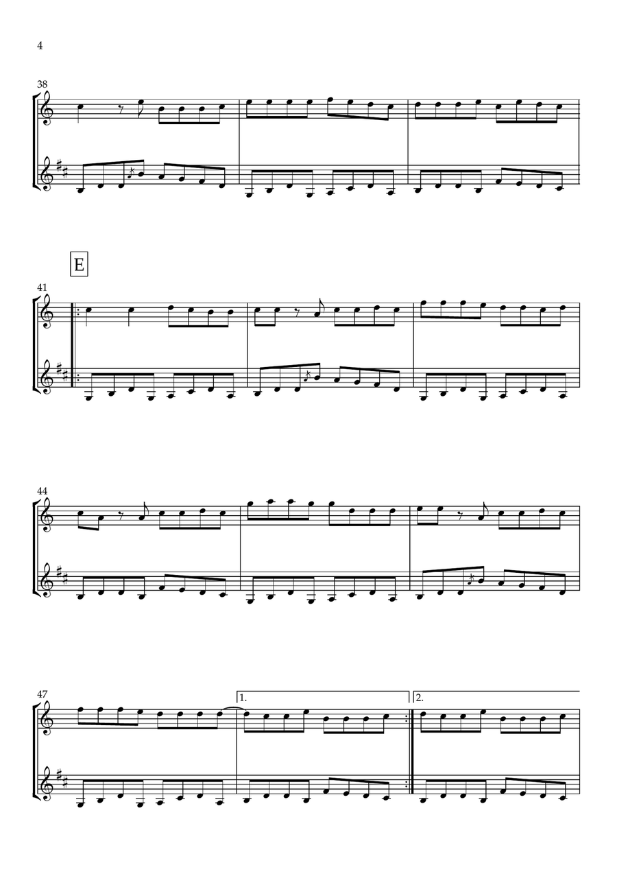 Last Night Last Night Woodwind Duet scores gallery preview page 4