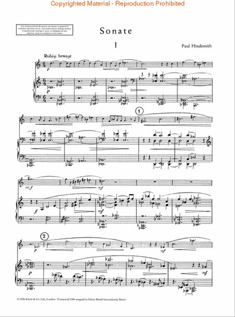 Hindemith deals saxophone sonata