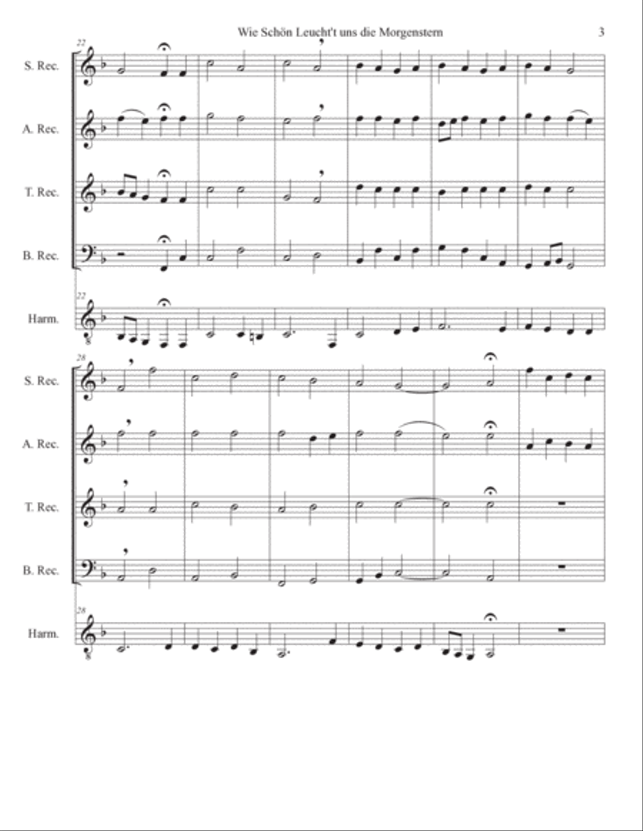 Wie Schön Leuchtet die Morgenstern Chamber Music scores gallery preview page 3
