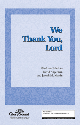 Book cover for We Thank You, Lord
