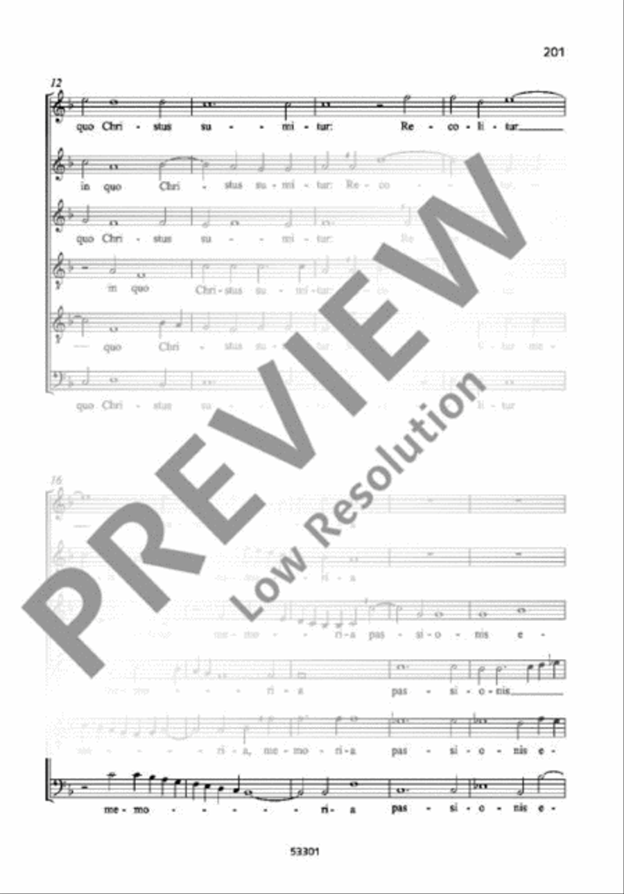 O sacrum convivium Mixed Choir scores gallery preview page 3