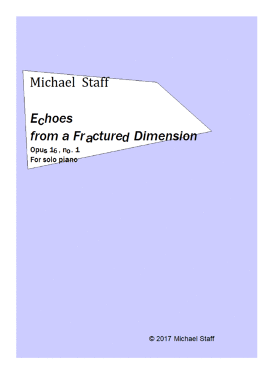 Echoes from a Fractured Dimension Piano Solo scores gallery preview page 1