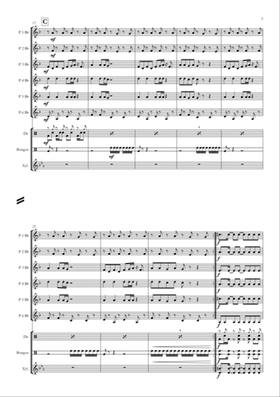 La Estampida Concert Band scores gallery preview page 3