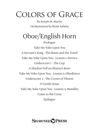Colors of Grace - Lessons for Lent (New Edition) (Orchestra Accompaniment) - Oboe/English Horn