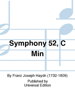 Book cover for Symphony 52, C Min