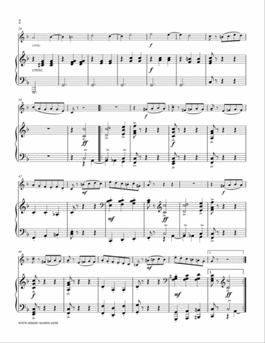 Sleeping Beauty Waltz - Viola and Piano Piano scores gallery preview page 2