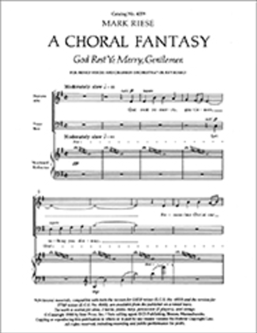 Christmas Trilogy: 3. God Rest Ye Merry, Gentlemen 4-Part scores gallery preview page 1