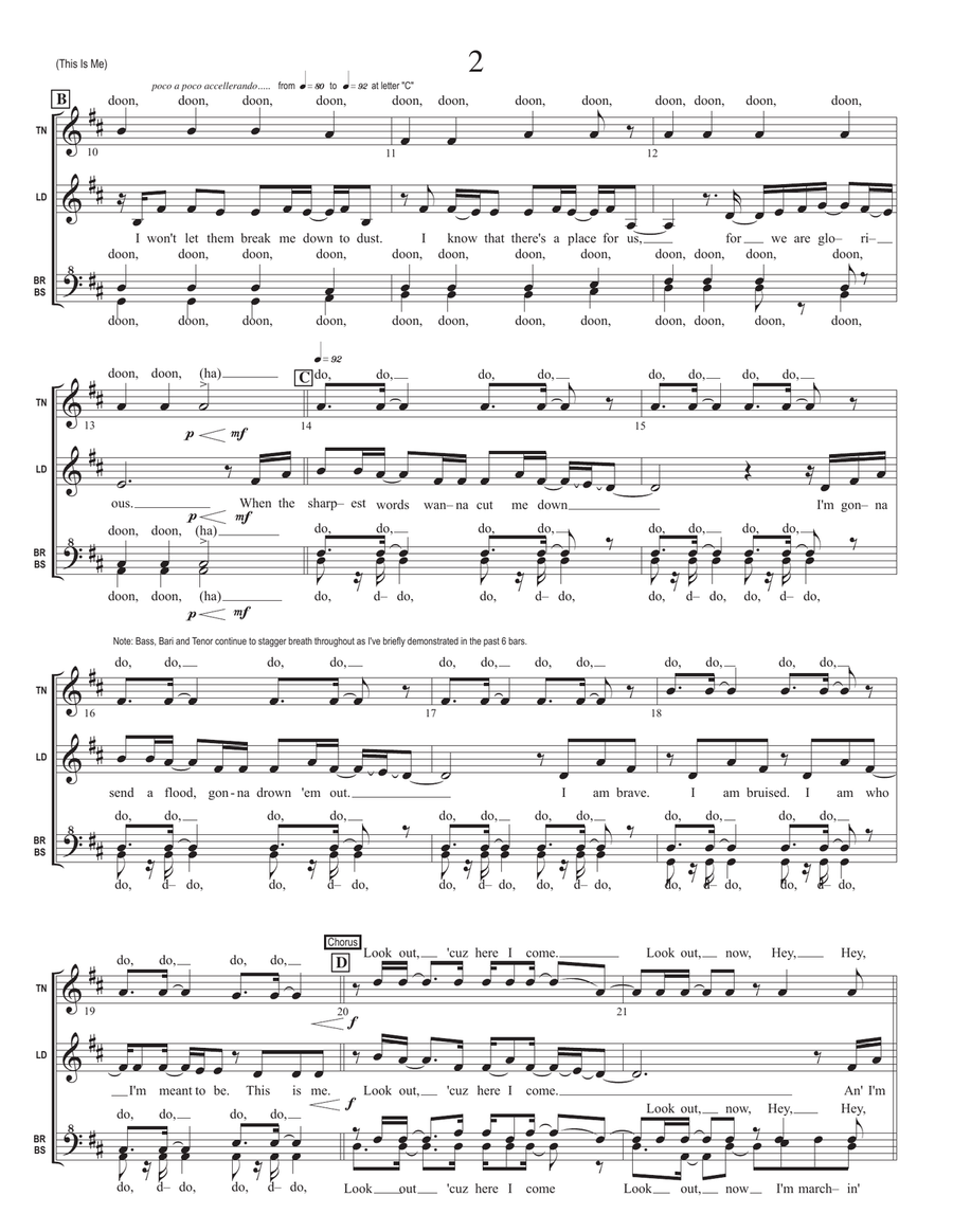This Is Me SSAA scores gallery preview page 2