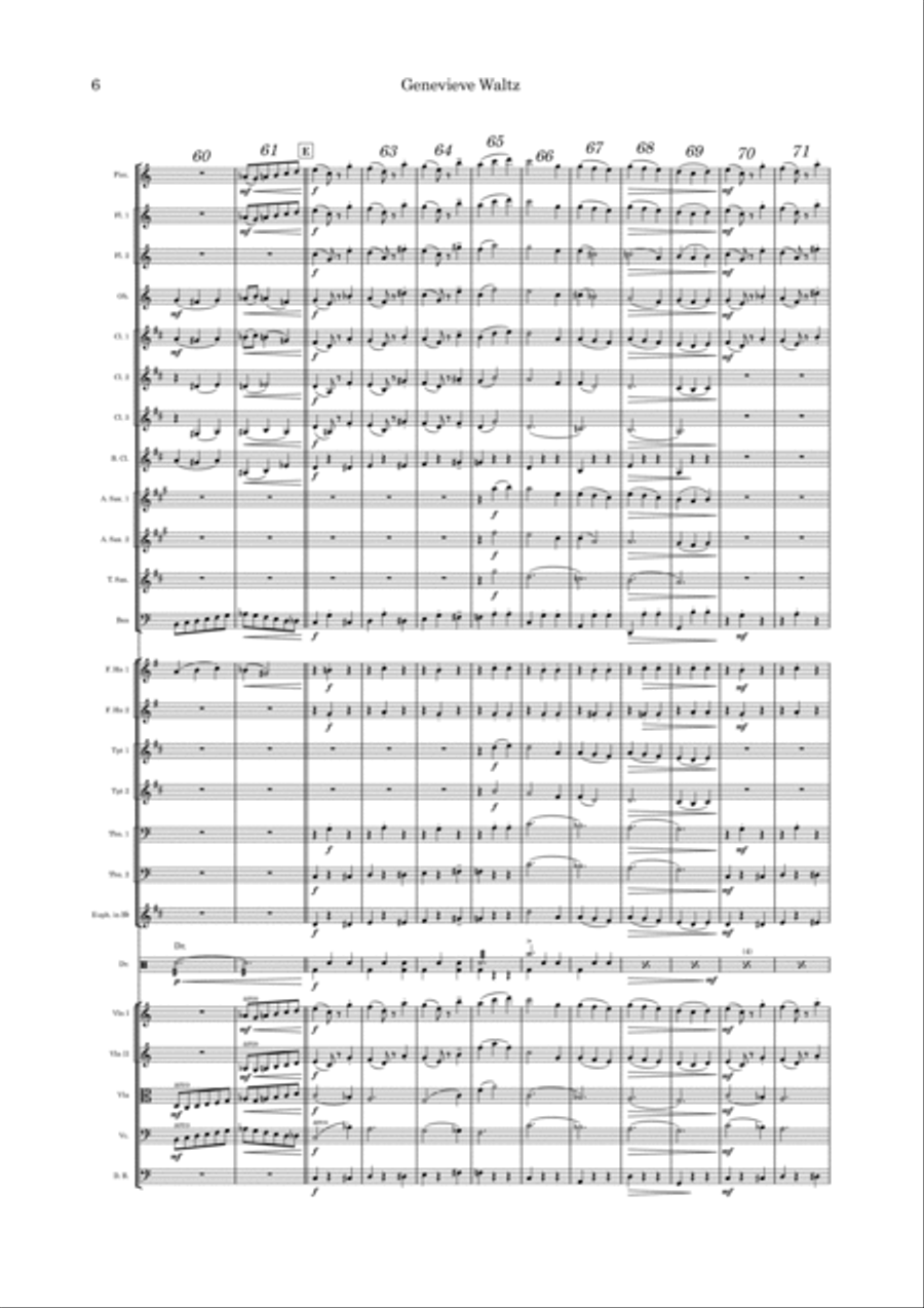 Genevieve Waltz Full Orchestra scores gallery preview page 6