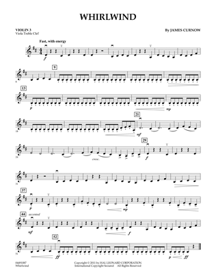 Whirlwind - Violin 3 (Viola Treble Clef)
