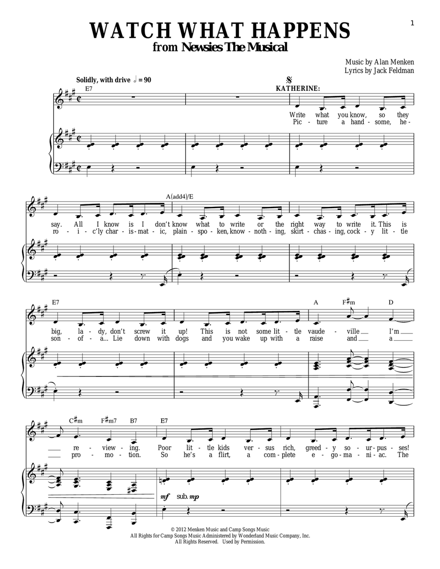 Watch What Happens Voice scores gallery preview page 1