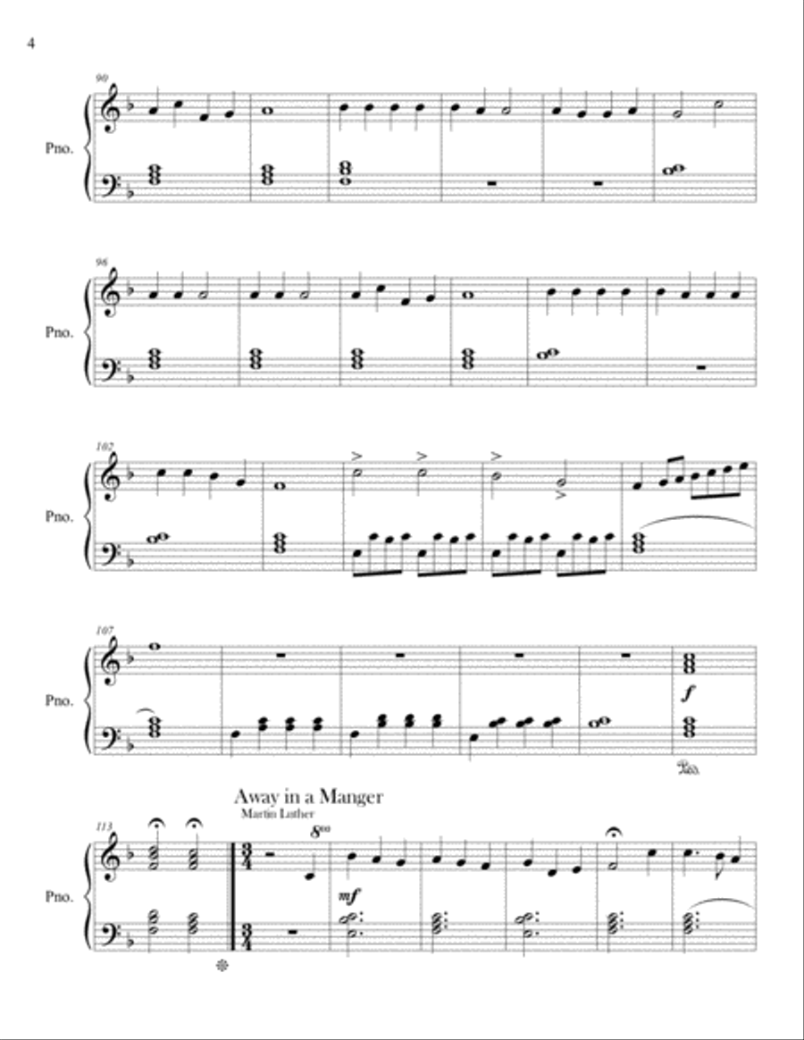 Christmas Medley (Christmas Collection, Easy Piano) & Finger Exercises Piano Method scores gallery preview page 4