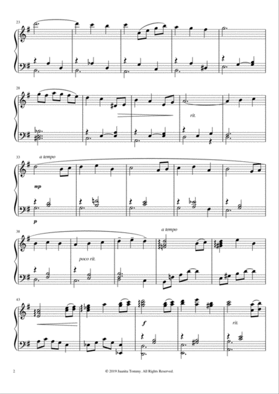 My Last Dance Piano Solo scores gallery preview page 2