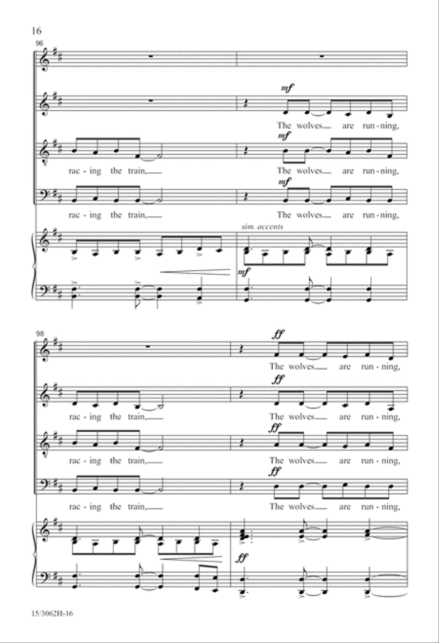 Aurora Borealis 4-Part scores gallery preview page 17