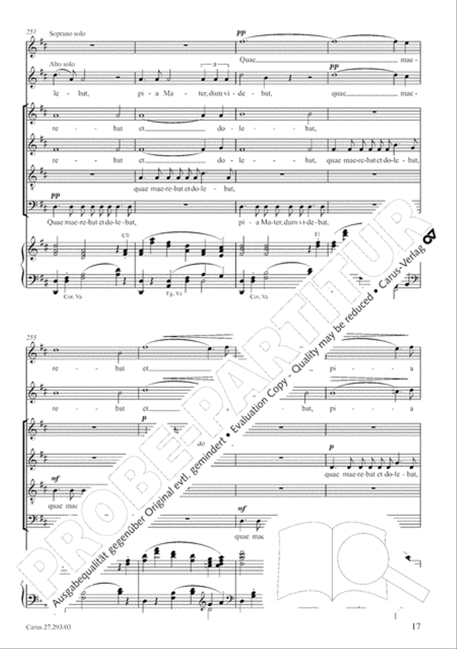 Stabat mater 4-Part scores gallery preview page 24
