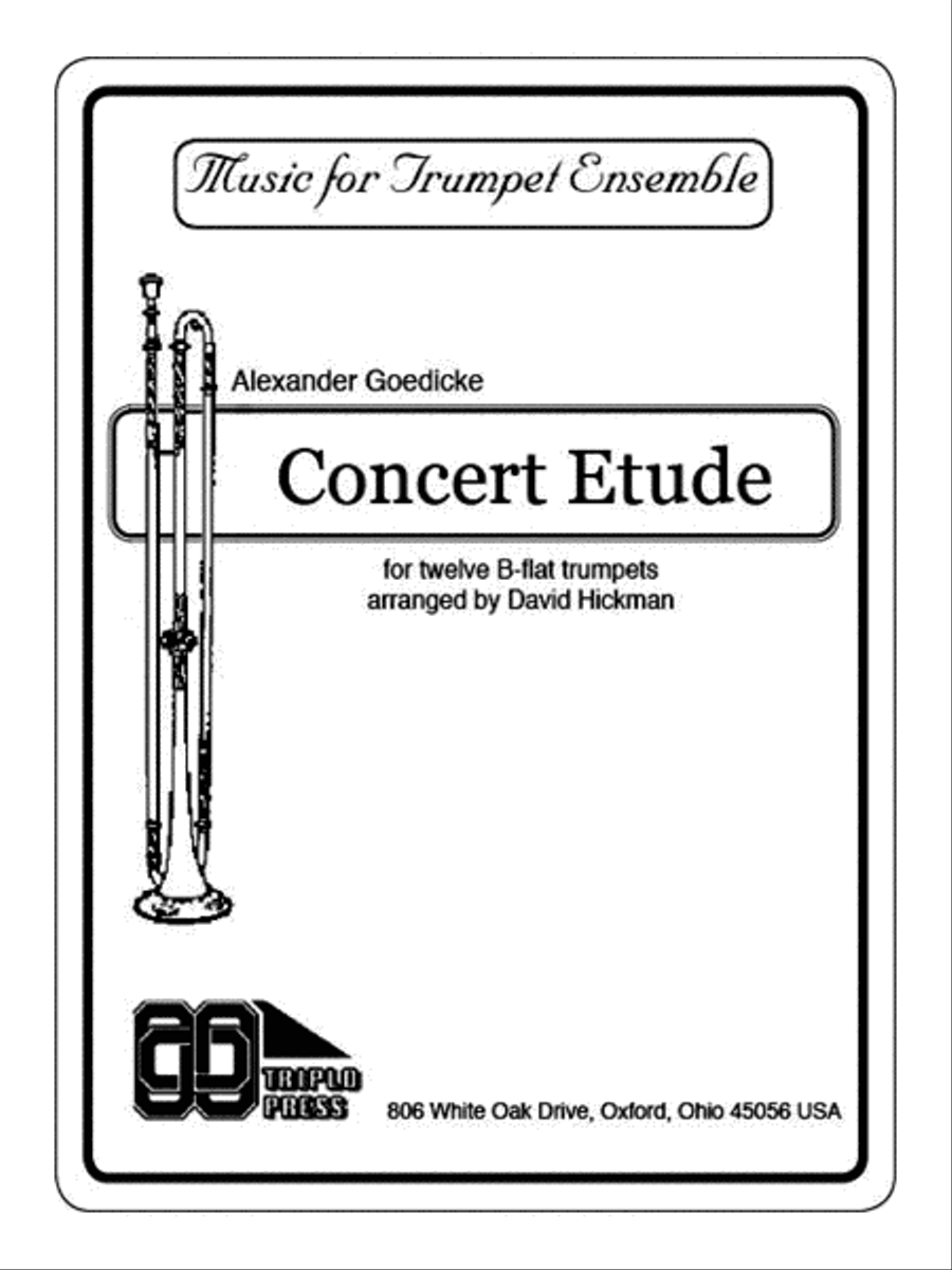 Concert Etude Concert Etude Small Ensemble scores gallery preview page 1