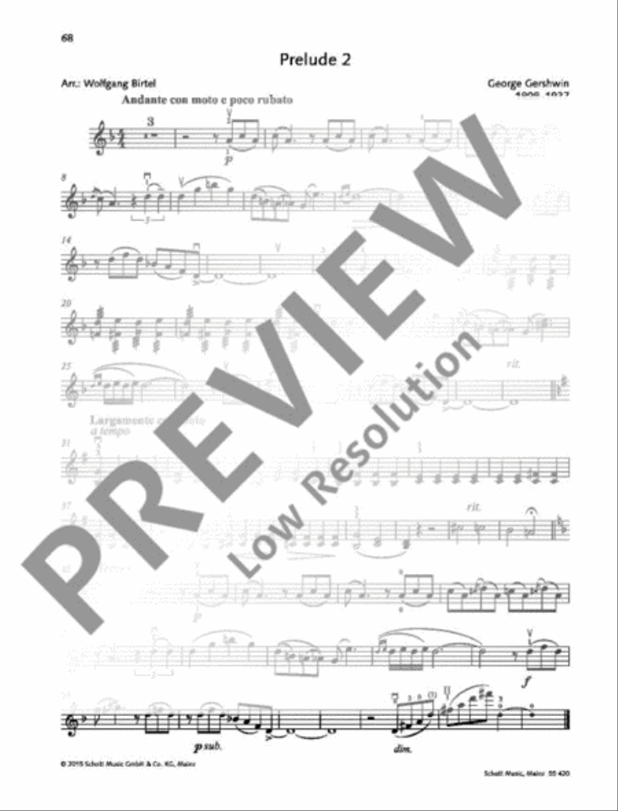 Prelude No. 2 Prelude No. 2 Violin Solo scores gallery preview page 5