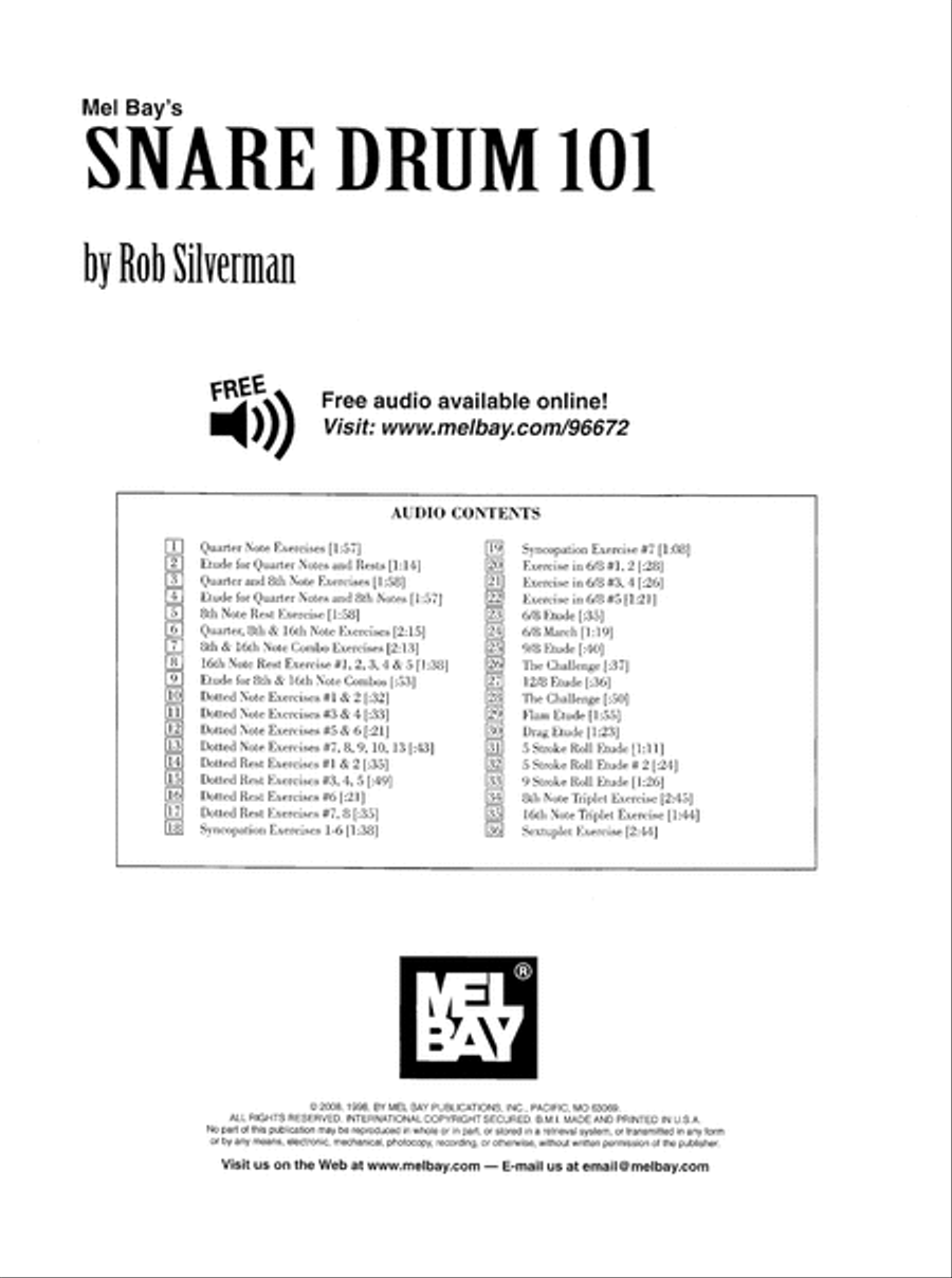 Snare Drum 101 Snare Drum scores gallery preview page 2
