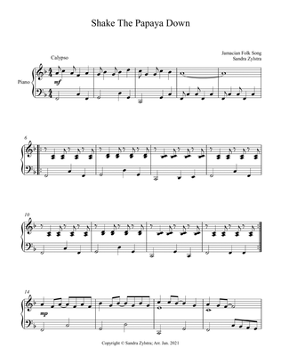 Shake The Papaya Down (piano part only)