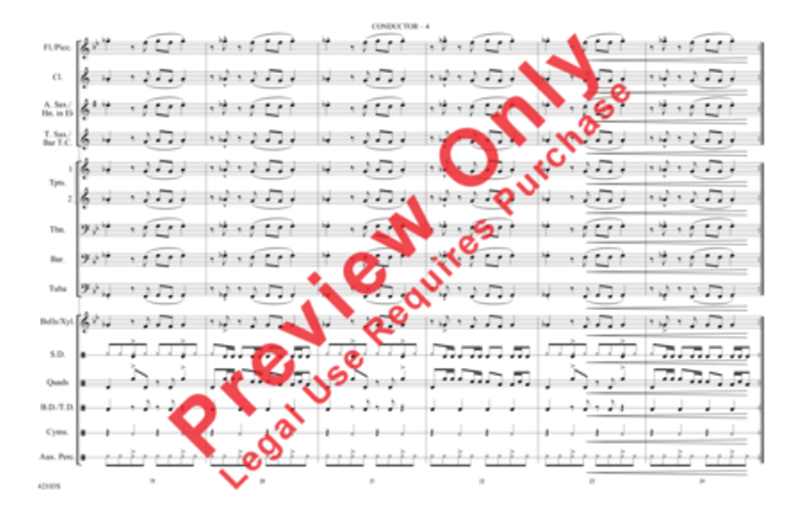 Push It Marching Band scores gallery preview page 11